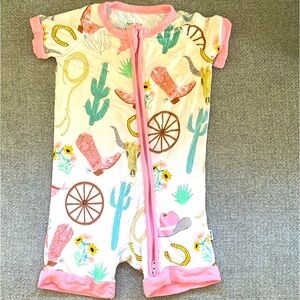 Little Sleepies Ready to Rodeo 3-6 month onesie